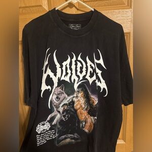 Wolves Graphic Black T-Shirt